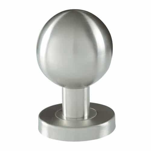 Bouton de porte boule tournant en inox