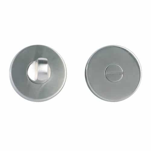 Rosace de porte ronde en inox fonction condamnation sans voyant