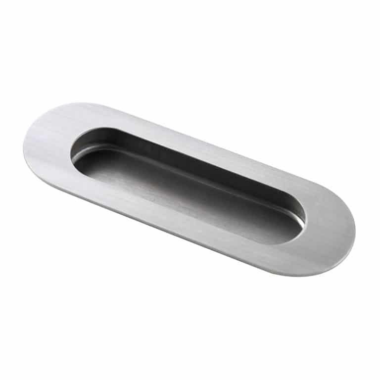Poignée Inox Pour Porte Coulissante – Häfele, Argent Mat, Dimensions 40x20 Mm, Longueur 450-600 Mm