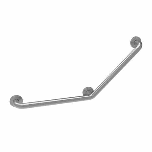 Barre d'appui 135° en inox finition brossé et poli