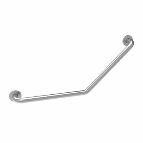 Barre d'appui 135° en inox finition brossé et poli