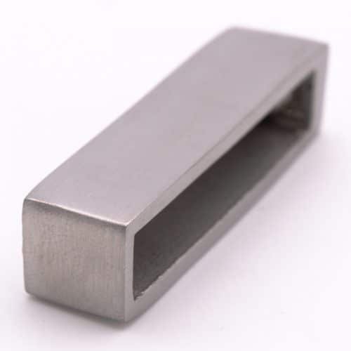 Système de porte coulissante : embout de rail en inox