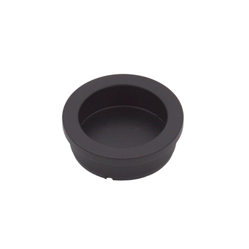 Poignée porte coulissante ronde en inox noir mat D40mm